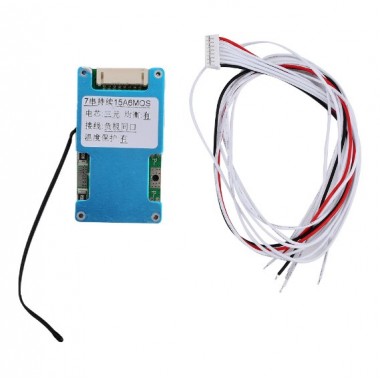 7S 24V 15A L-ithium 18650 Battery BMS Protection Board with Balancing Stable Protective Functions for Charge Protection